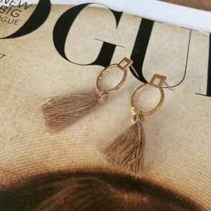 Tassle stud earrings